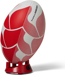 Canterbury Rugbyball Thrillseeker weiß rot Größe 4 Trainingsgriff