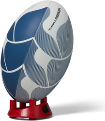 Canterbury Rugbyball Thrillseeker weiß blau Größe 4 langlebig Grip