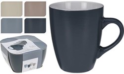 Excellent Houseware Keramik Becherset Multicolour 340 ml 4 Stück