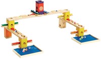 Hape Quadrilla Holz Murmelbahn Music Motion mit Musikfunktion-3