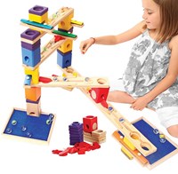 Hape Quadrilla Holz Murmelbahn Music Motion mit Musikfunktion