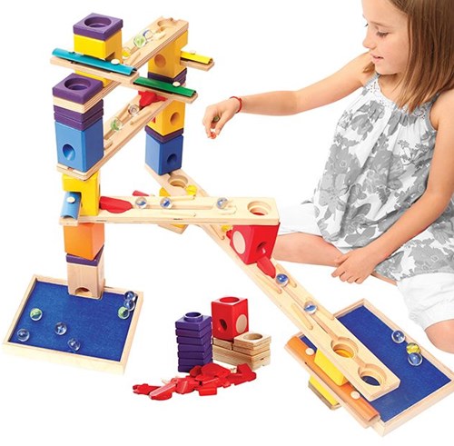 Hape Quadrilla Holz Murmelbahn Music Motion mit Musikfunktion