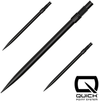 Harrows Quickpoints (Set of 3) - Black - 30mm