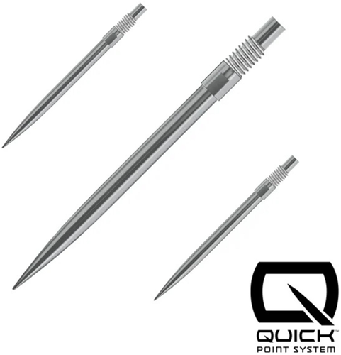 Harrows Dartspitzen Quickpoints Silber 35mm - 3er Set für Darts