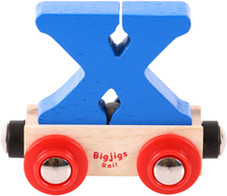 Bigjigs Rail Rail Buchstabenzug X (Der Lieferumfang umfasst nur EIN Stück)