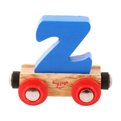 BigJigs Holz Buchstabenzug Z - bunte Namenszug Spielzeug