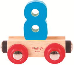 BigJigs Rail Name Number 8, Zahlenwagen 8