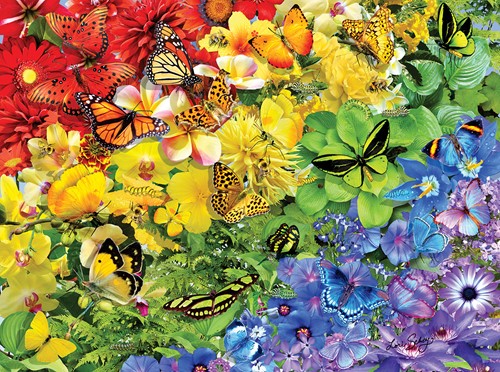 SunsOut Schmetterlings-Regenbogen - 1000 Teile