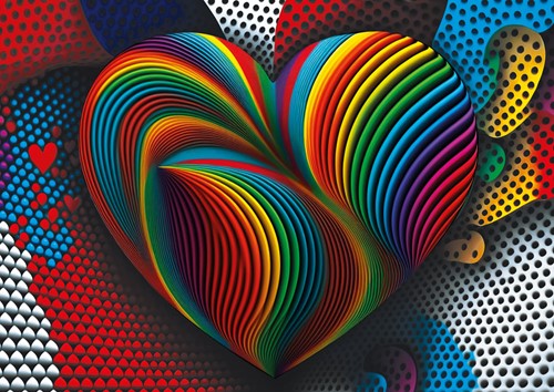 Yazz Rainbow Heart - 1000 Teile