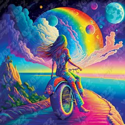 Yazz Puzzle Rainbow Ride - bunte Puzzle 1023 Teile