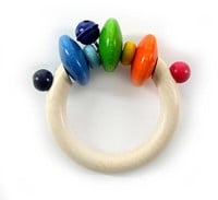 Hess Holzrassel Babyspielzeug bunt BPA-frei