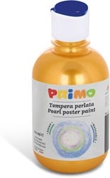 Primo gebrauchsfertige Plakatfarbe FLUO, Flasche 300 ml mit Dosierverschluss gelb