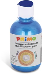 Primo gebrauchsfertige Plakatfarbe METALLIC, Flasche 300 ml mit Fließverschluss Ultramarin