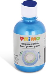 Primo gebrauchsfertige PEARLESCENT-Plakatfarbe, Flasche 300 ml mit Fließverschluss Ultramarin
