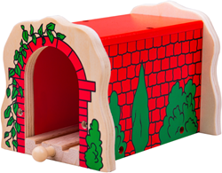 Bigjigs Roter Tunnel aus Holz