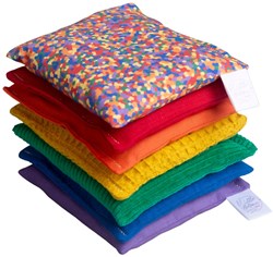 Little Botanic Label Sensorische pittenzakjes - Regenboog + regenboog confetti - 7 stuks