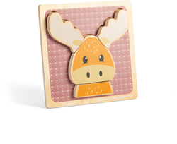 BigJigs Holz Rentier Puzzle - Lernspielzeug für Kinder