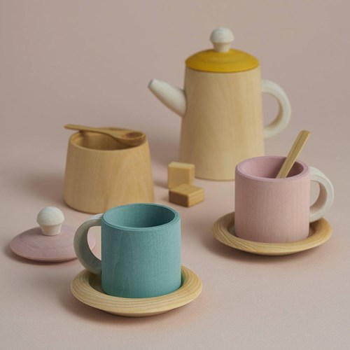 Raduga Grez Tea Set Mustard & Pink