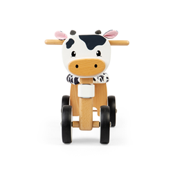 BigJigs Holz Laufrad Kuh - Kleinkind Ride-on Spielzeug