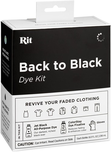 Rit Textilfarbe Back to Black Set - Kleidung schwarz färben