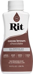 Rit Textilfarbe Kakao Braun - Flüssige Universal-Farbe 236ml
