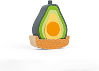 BigJigs Spielzeug Rocking Avocado Stapelspiel sensorisch nachhaltig-3