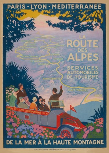 Grafika Roger Broders -  La Route des Alpes, 1920 - 500 Teile