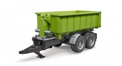 Bruder roll-off Containeranhänger Traktor Spielzeug grün 1:16