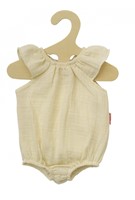 Heless Puppenbody Bio-Baumwolle ecru mit Rüschen 35-45 cm