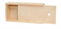 Rosa Rosa Pinselkasten Holz 28cm