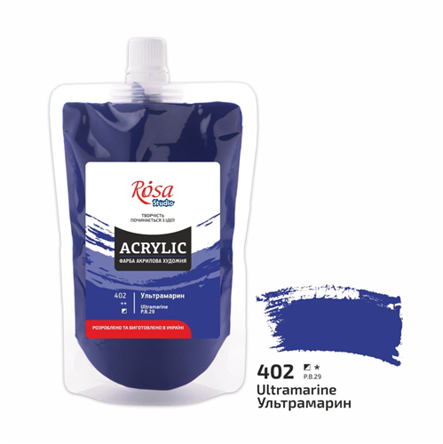 Rosa Studio Rosa Studio Acrylfarbe Soft Pack 200 ml 402 Ultramarin