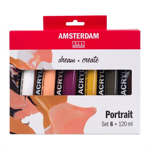 Royal Talens Royal Talens Amsterdam Acrylfarben-Portrait-Set 6x120 ml