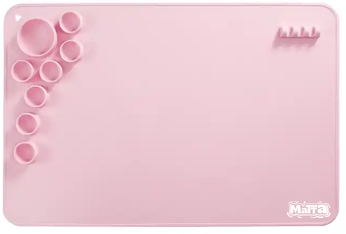 Matta kids - Verfmat met bakjes - Roze verf placemat