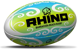 Rhino Rugbyball Barracuda Beach Pro grün blau weiß Größe 2 midi Strand