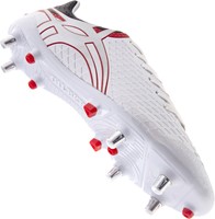 Gilbert Rugby Schuhe Kaizen 3.0 Pace 6 Stollen Weiß - Größe 34