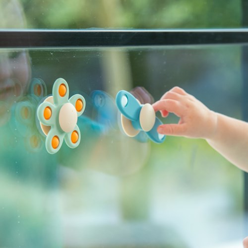TickiT sensorisches Spielzeug SiliSoft Propeller Spinner neutral-3