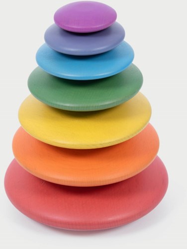 TickiT Regenbogen Holzknöpfe - Spielzeug und Lernspaß