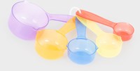 TickiT durchsichtige Farb-Messbecher - Lernspielzeug Set 5-teilig