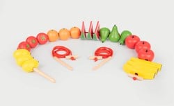tickit Wooden Lacing Fruits - Pk24