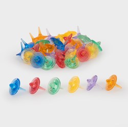 TickiT translucent Farbkreisel Spielzeug Set - 36 Stück