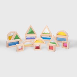 TickiT sensorische Bausteine - Holzspielzeug Set 16 Stück
