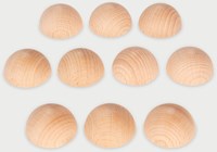 TickiT Holz Halbkugeln Spielzeug - natürliche Semisphären Lernspielzeug