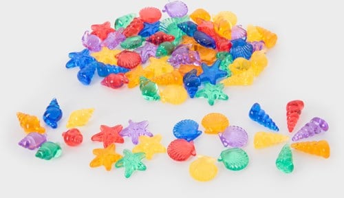 tickit Translucent Colour Shells - Pk72