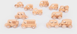 TickiT Holzfahrzeuge Set - natürliches Spielzeug - 12 Stück