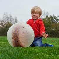 TickiT Bunte Perlen Ball 31 cm - Aufblasbarer Spielball-3