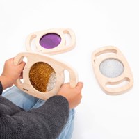 TickiT 73440 Glitzer-Paneele, leicht zu halten, 3 Stück, Gold, Silber & Violett-2