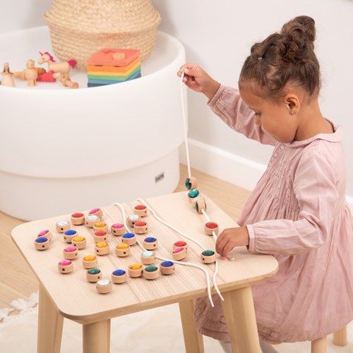 TickiT Holz Fädelperlen Spielzeug - Lernspiel für Kinder-3
