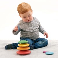 TickiT Regenbogen Holzknöpfe - Spielzeug und Lernspaß-2
