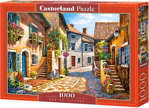 Castorland Legpuzzel Rue de Village, 1000st.-2