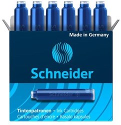 Füllerpatronen Standard Blau 5 Packungen à 6 Stück löschbar